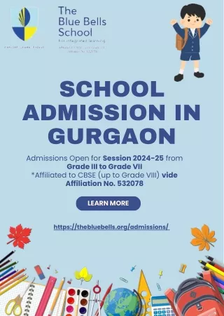 School Admission in Gurgaon | The Blue Bells School