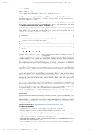 Tooth Replacement Market Trend to Reach $30.6 Billion by 2031