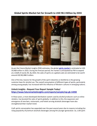 Navigating the Dynamics of the Global Spirits Industry: Insights into Market Tre
