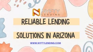 Reliable Lending Solutions in Arizona - Call Us Now 844-227-5593