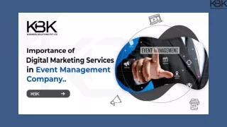 Importance Of Digital Marketing Services In Event Management Company