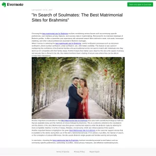 "In Search of Soulmates: The Best Matrimonial Sites for Brahmins"