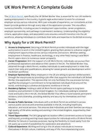 UK Work Permit A Complete Guide