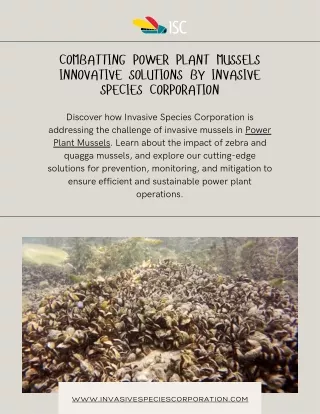Combatting Power Plant Mussels Innovative Solutions by Invasive Species Corporation