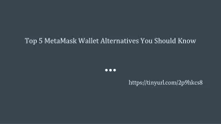 Top 5 MetaMask Wallet Alternatives You Should Know