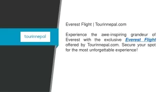 Everest Flight  Tourinnepal.com