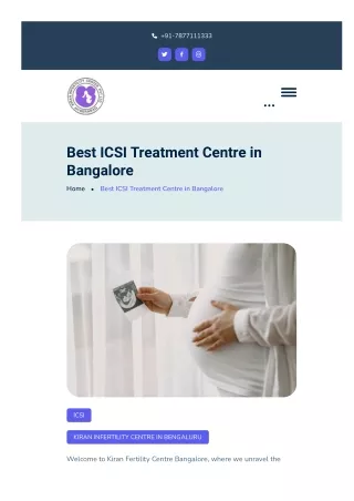 Best ICSI Treatment Centre in Bangalore