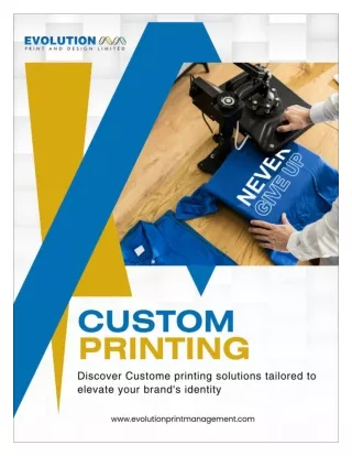 Elevate Your Brand with Tailored Custom Printing Solutions