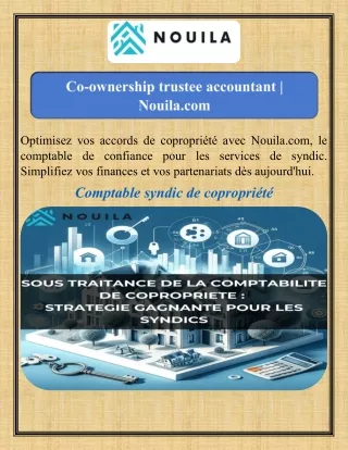 Co-ownership trustee accountant  Nouila.com