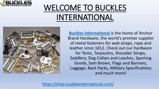 Stainless Steel D Rings, O Rings & Weldable D Ring Hardware | Buckles Internatio