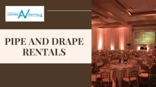 Custom Pipe and Drape Rental for Your Event  United AV Rentals