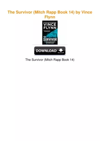 The Survivor (Mitch Rapp Book 14) by Vince Flynn
