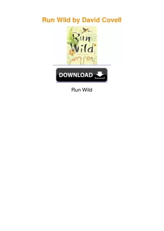 Run Wild by David Covell