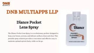 Dlance Pocket Lens Spray | DNB MULTIAPPS LLP