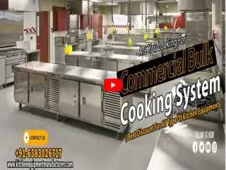 Commercial Bulk Cooking System, Commercial Bulk Cooking Equipment, Equipments for Bulk Cooking, Commercial Cooking Equip