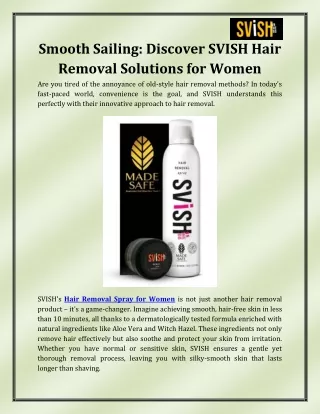 Hair Removal Spray for Women