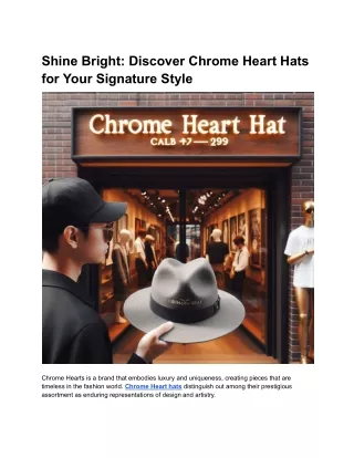 Shine Bright_ Discover Chrome Heart Hats for Your Signature Style