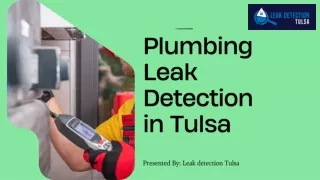 plumbing leak detection Tulsa