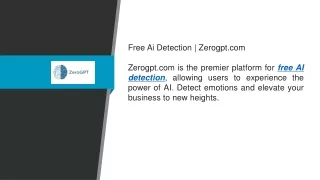 Free Ai Detection   Zerogpt.com