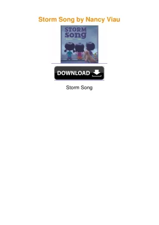 Storm Song by Nancy Viau