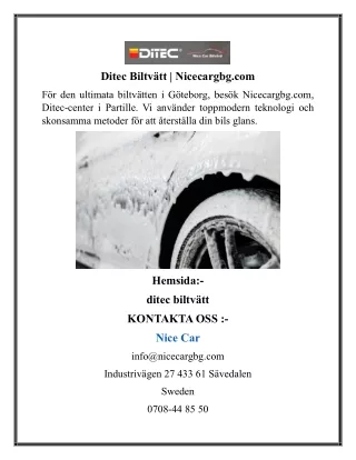 Ditec Biltvätt  Nicecargbg