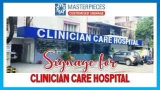 Customised External LED Sign Boards for Clinician Care Hospital at Anna Nagar Ch