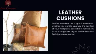 Leather cushion