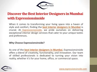 Discover the Best Interior Designers in Mumbai with Expressionsinside