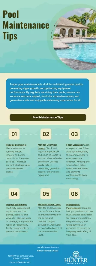 Pool Maintenance Tips