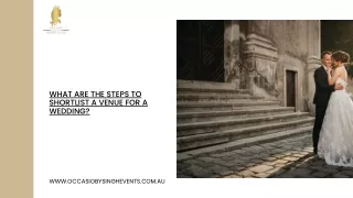 What are the steps to shortlist a venue for a wedding