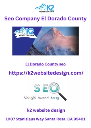Seo Company El Dorado County