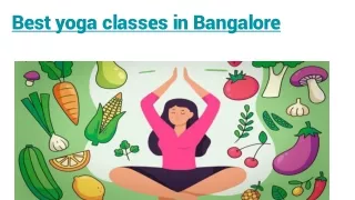 Best yoga classes in Bangalore