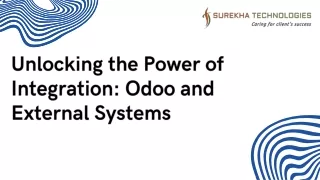 Unlocking the Power of Integration Odoo and External Systems
