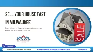 Effortless Home Sales: Sell Your House Fast in Milwaukee