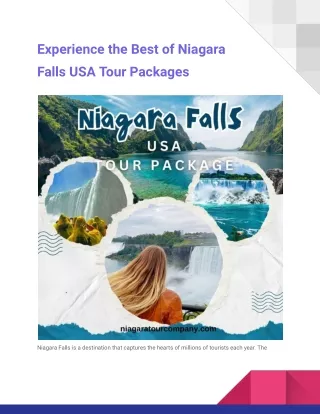 Experience the Best of Niagara Falls USA Tour Packages