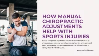 Enhance Recovery with Manual Chiropractic Adjustments