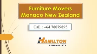 Furniture Movers Monaco New Zealand