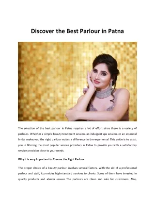 Discover the Best Parlour in Patna - Beauty Island