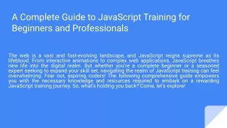 javascript training in noida