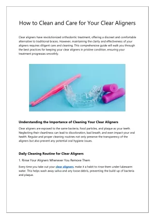 How to Maintain and Clean Your Optical Aligners