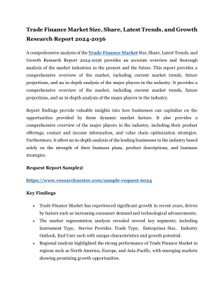 Trade Finance Market