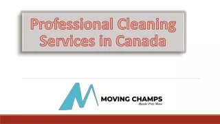 Professional Cleaning Services in Canada