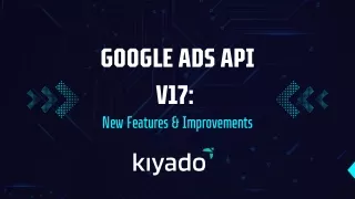 Google Ads API v17 New Features & Improvements