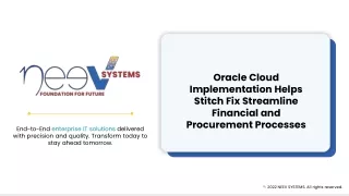 Oracle Cloud Implementation Helps Stitch Fix Streamline Financial and Procurement Processes - Neev Systems Case Study