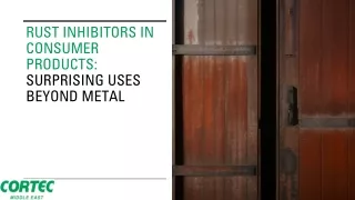 Rust Inhibitors in Consumer Products: Surprising Uses Beyond Metal