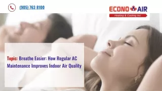 Breathe Easier - How Regular AC Maintenance Improves Indoor Air Quality