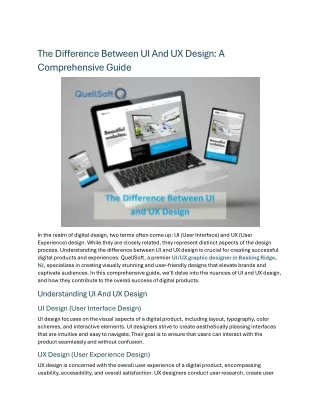 The Difference Between UI And UX Design: A Comprehensive Guide