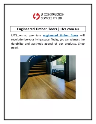 Engineered Timber Floors | Lfcs.com.au
