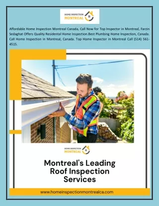 Interior Home Inspector Montreal