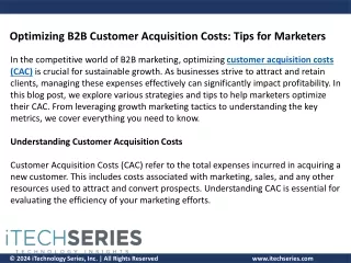 Customer Acquisition Costs